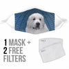 Cute Great Pyrenees Print Face Mask