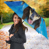 Black Saluki Dog  Print Umbrellas