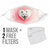 Cute Samoyed Dog Print Face Mask