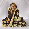 Bulldog Pattern Print Hooded Blanket