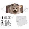 Lovely Akita Print Face Mask