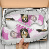 Cute English Shepherd Print Sneakers