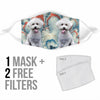 Bichon Frise Print Face Mask