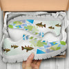 Tench Fish Print Sneakers