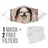 Japanese Chin Print Face Mask