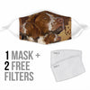 Lovely Brittany Dog Print Face Mask