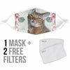 Lovely Abyssinian Cat Print Face Mask