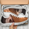 Lovely Soft-Coated Wheaten Terrier On Brown Print Running Shoes