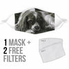 Cavalier King Charles Spaniel Print Face Mask