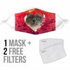 Birman Cat On Heart Print Face Mask