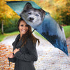 Cute Siberian Husky Print Umbrellas