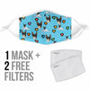 Toy Fox Terrier Patterns Print Face Mask