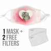 Scottish Fold Cat Love Print Face Mask