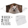 American Eskimo Dog Print Face Mask