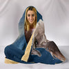 Cesky Terrier Print Hooded Blanket