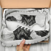 Bouvier des Flandres On White Print Running Shoes