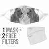 Briard Print Face Mask
