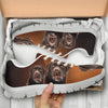 Chocolate Labrador Print Running Shoes