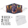 Cute German Shepherd Print Face Mask