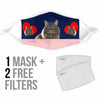 Norwegian Forest Cat Love Print Face Mask