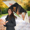 Rottweiler With Heart Print Umbrellas