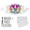 Cute British Shorthair Cat Print Face Mask