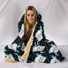 Maltese Dog Pattern Print Hooded Blanket