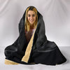 Black Labrador Retriever Print Hooded Blanket