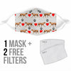 Vizsla Dog Patterns Print Face Mask