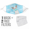 Cute Oriental Shorthair Cat Print Face Mask