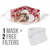 Cute Lhasa Apso Dog Print Face Mask