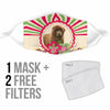 Cute Newfoundland Dog Print Face Mask