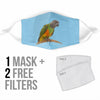 Cute Senegal Parrot Print Face Mask