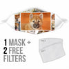 Shiba Inu Dog Print Face Mask