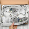 Turkish Angora Cat On Designer Print Running Shoes