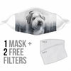 Bearded Collie Print Face Mask