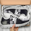 Dogo Argentino On Black Print Running Shoes