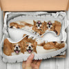 Pembroke Welsh Corgi Print Running Shoes