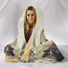 French Bulldog Print Hooded Blanket