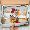 Pomeranian With Rose Print Running Shoes