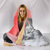 Norwegian Elkhound Dog Print Hooded Blanket