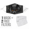 British Longhair Cat Print Face Mask