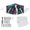 Lovely Pointer Dog Print Face Mask