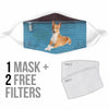 Cute Basenji Dog Print Face Mask