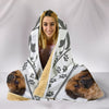 Pekingese Print Hooded Blanket