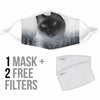 Cute Siamese Cat Print Face Mask- Limited Edition