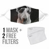 Bull Terrier Print Face Mask