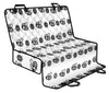Bee White Patterns Print Pet Seat Covers