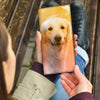 Lovely Golden Retriever Print Women's Leather Wallet