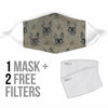 French Bulldog Patterns Print Face Mask